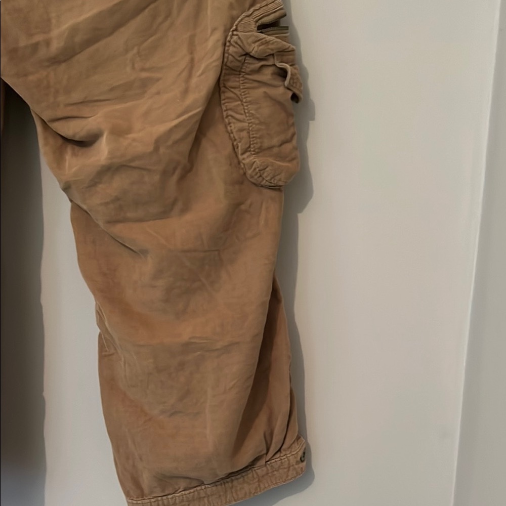 GAP Beige Cargo CAPRIS size 10, stretch corduroy - Picture 7 of 9